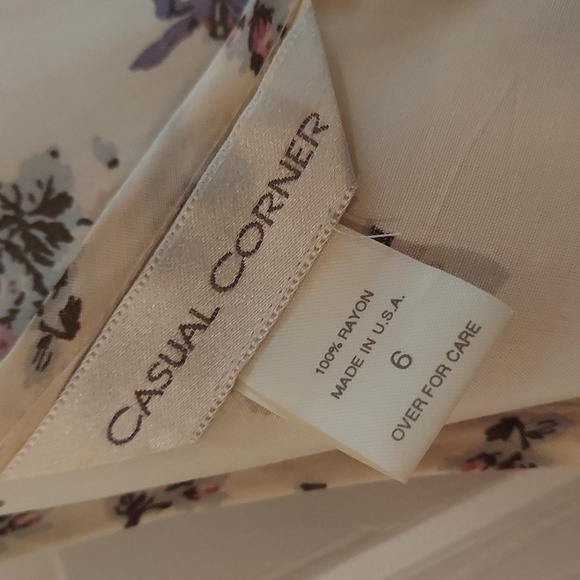 Casual Corner GUNNE SAX STYLE BEAUTIFUL LONG RAYON DRESS TIE BACK Like New Y2k! - Picture 4 of 13